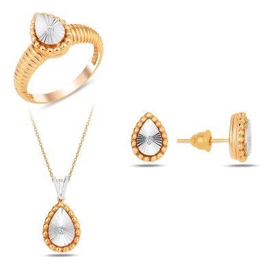 0.08 Karat Fantezi Pırlanta Set - IDL Sertifikalı - Amor Pırlanta