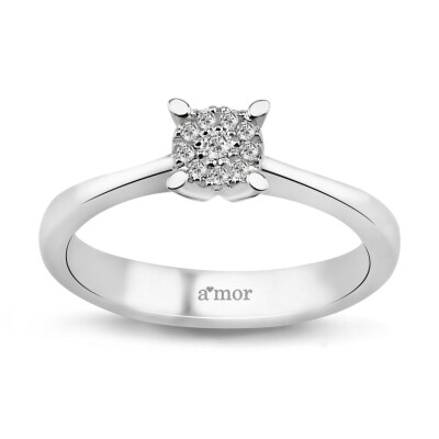 0.08 Karat Pırlanta Coronet Yüzük - IDL Sertifikalı - Amor Pırlanta