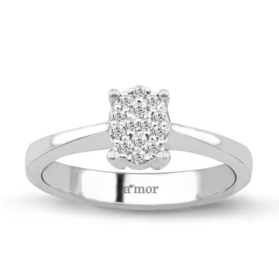 0.12 Karat Pırlanta Fantezi Yüzük - IDL Sertifikalı - Amor Pırlanta
