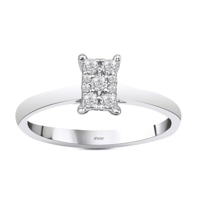 0.13 Karat Pırlanta Coronet Yüzük - IDL Sertifikalı - Amor Pırlanta