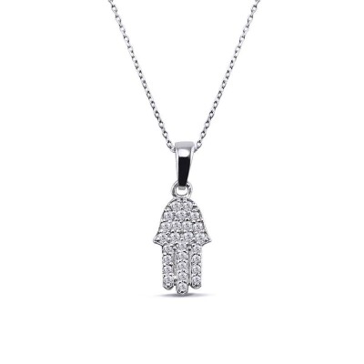 0.13 Karat Pırlanta Fantezi Kolye - IDL Sertifikalı - Amor Pırlanta