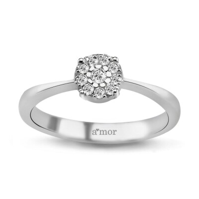 0.14 Karat Pırlanta Coronet Yüzük - IDL Sertifikalı - Amor Pırlanta