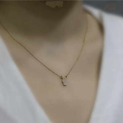 0.15 Karat Pırlanta Fantezi Kolye - IDL Sertifikalı - 4