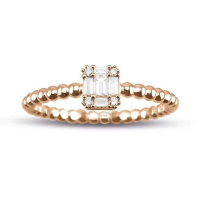 0.20 Karat Pırlanta Baget Yüzük - IDL Sertifikalı - Amor Pırlanta