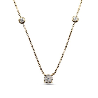 0.20 Karat Pırlanta Coronet Kolye - IDL Sertifikalı - Amor Pırlanta