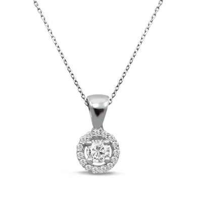 0.20 Karat Pırlanta Fantezi Kolye - IDL Sertifikalı - Amor Pırlanta