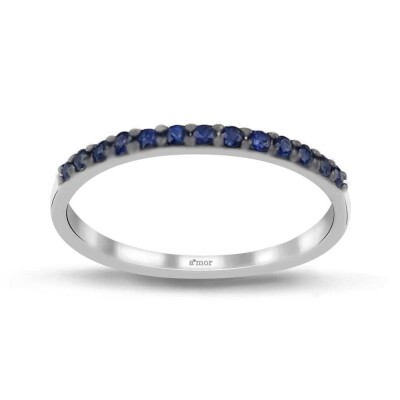 0.20 Karat Pırlanta Safir Yüzük - IDL Sertifikalı - Amor Pırlanta