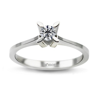 0.20 Karat Pırlanta Tektaş Yüzük - IDL Sertifikalı - Amor Pırlanta
