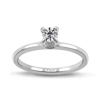 0.20 Karat Pırlanta Tektaş Yüzük - IDL Sertifikalı - Amor Pırlanta