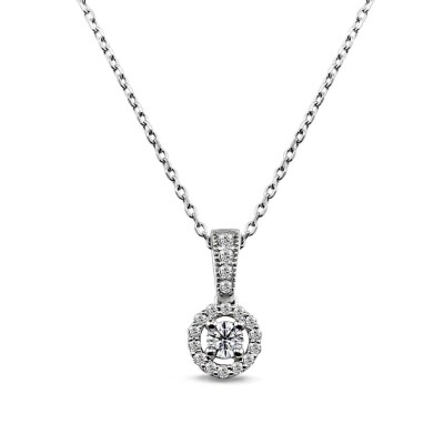 0.22 Karat Pırlanta Fantezi Kolye - IDL Sertifikalı - Amor Pırlanta