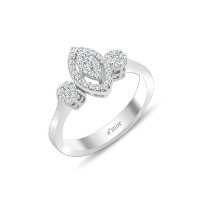 0.22 Karat Pırlanta Fantezi Yüzük - IDL Sertifikalı - Amor Pırlanta