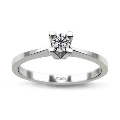 0.22 Karat Pırlanta Tektaş Yüzük - IDL Sertifikalı - Amor Pırlanta