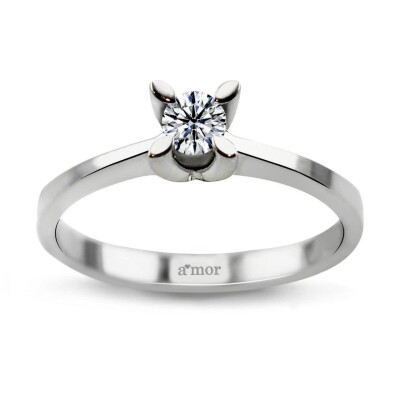 0.25 Karat Pırlanta Tektaş Yüzük - IDL Sertifikalı - Amor Pırlanta