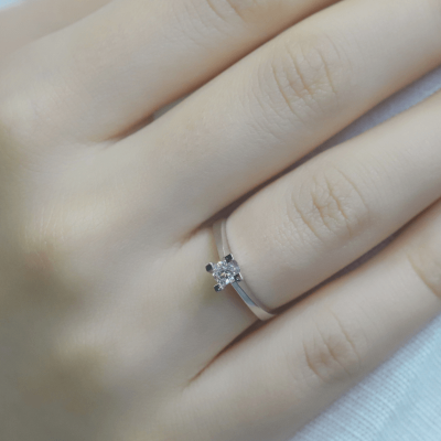 0.25 Karat Pırlanta Tektaş Yüzük - IDL Sertifikalı - 6