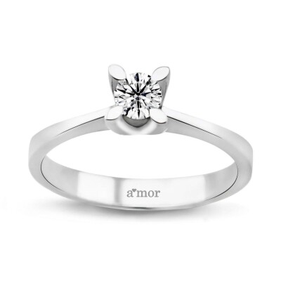 0.25 Karat Pırlanta Tektaş Yüzük - IDL Sertifikalı - Amor Pırlanta
