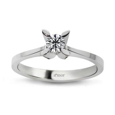 0.25 Karat Pırlanta Tektaş Yüzük - IDL Sertifikalı - Amor Pırlanta
