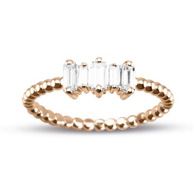0.27 Karat Pırlanta Baget Yüzük - IDL Sertifikalı - Amor Pırlanta