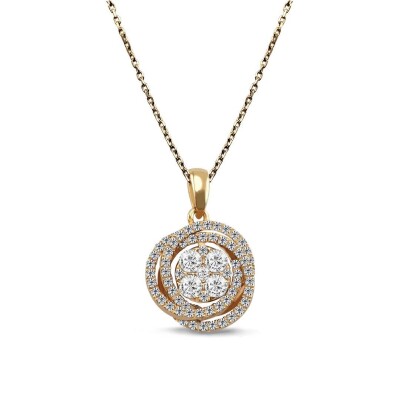 0.28 Karat Coronet Pırlanta Kolye - 1