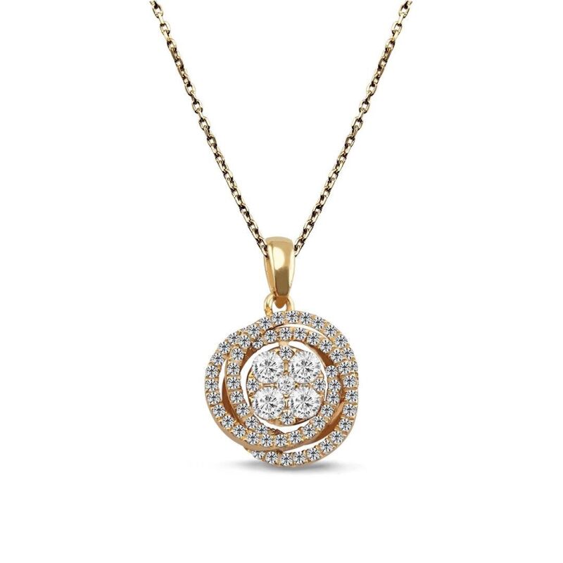 0.28 Karat Coronet Pırlanta Kolye - 1