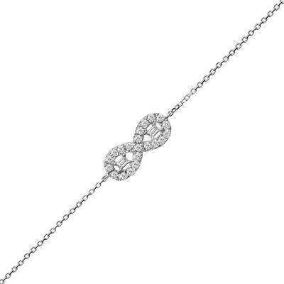 0.30 Karat Pırlanta Baget Bileklik - IDL Sertifikalı - Amor Pırlanta
