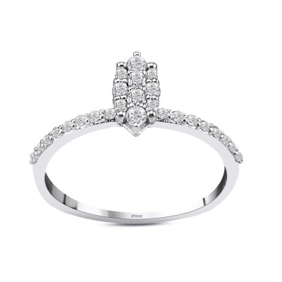 0.30 Karat Pırlanta Coronet Yüzük - IDL Sertifikalı - Amor Pırlanta