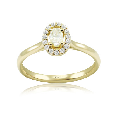 0.30 Karat Pırlanta Coronet Yüzük - IDL Sertifikalı - Amor Pırlanta
