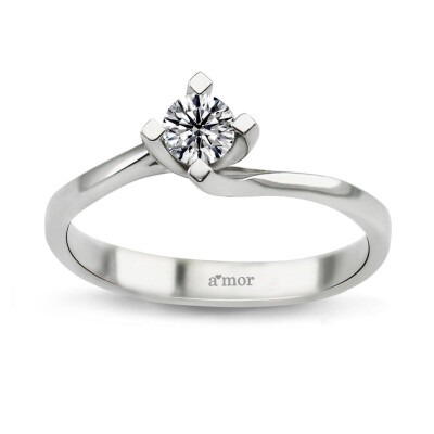 0.30 Karat Pırlanta Tektaş Yüzük - IDL Sertifikalı - Amor Pırlanta