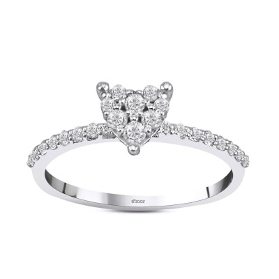 0.31 Karat Pırlanta Coronet Yüzük - IDL Sertifikalı - Amor Pırlanta