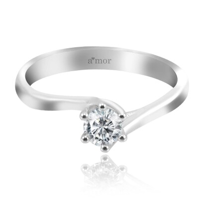 0.31 Karat Pırlanta Tektaş Yüzük - IDL Sertifikalı - Amor Pırlanta