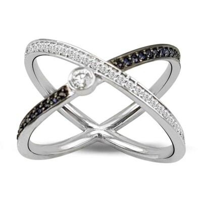 0.34 Karat Pırlanta Safir Yüzük - IDL Sertifikalı - Amor Pırlanta