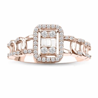 0.35 Karat Pırlanta Baget Yüzük - IDL Sertifikalı - Amor Pırlanta
