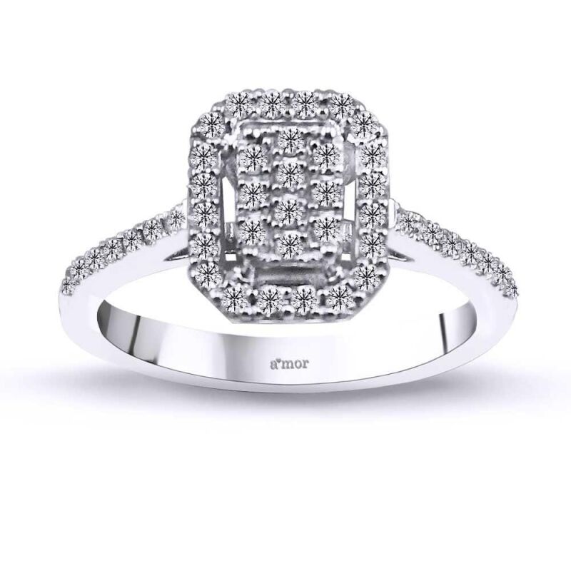 0.36 Karat Pırlanta Coronet Yüzük - IDL Sertifikalı - 1