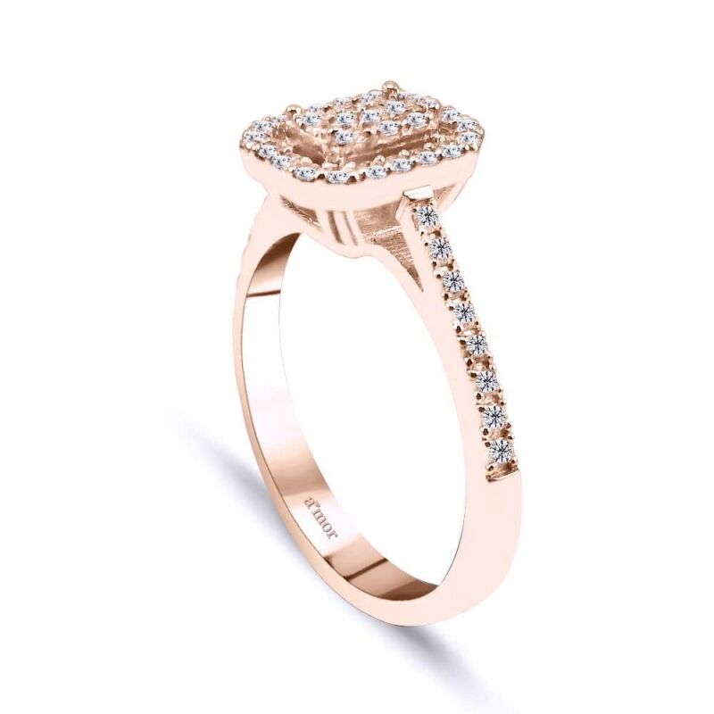 0.36 Karat Pırlanta Coronet Yüzük - IDL Sertifikalı - 2