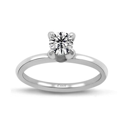 0.37 Karat Pırlanta Tektaş Yüzük - IDL Sertifikalı - Amor Pırlanta