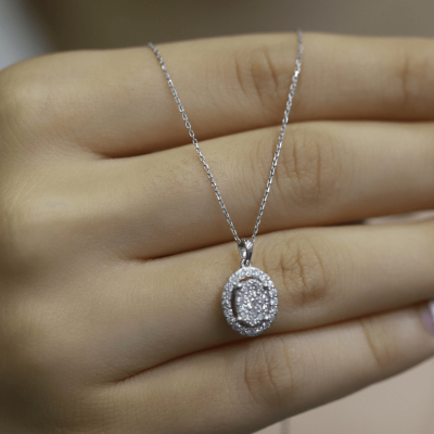 0.38 Karat Coronet Pırlanta Kolye - IDL Sertifikalı - 2