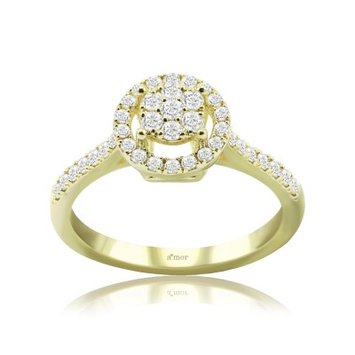 0.39 Karat Pırlanta Coronet Yüzük - IDL Sertifikalı - Amor Pırlanta