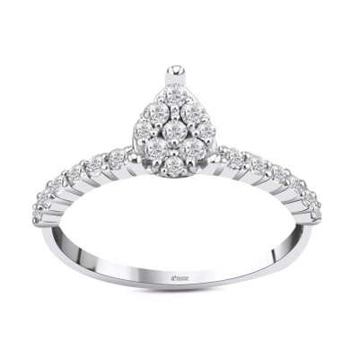 0.40 Karat Pırlanta Coronet Yüzük - IDL Sertifikalı - Amor Pırlanta