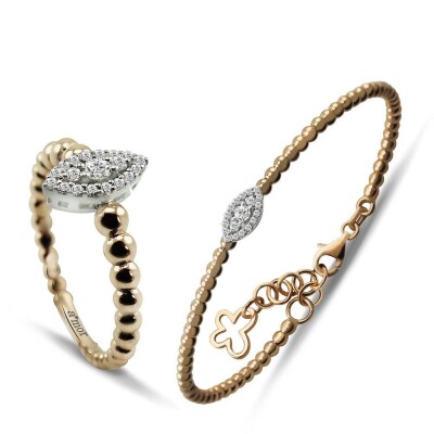 0.41 Karat Fantezi Pırlanta Set - IDL Sertifikalı - Amor Pırlanta