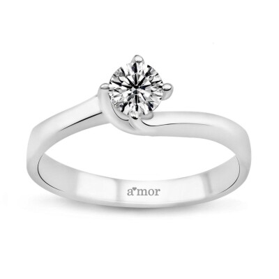 0.42 Karat Pırlanta Tektaş Yüzük - IDL Sertifikalı - Amor Pırlanta