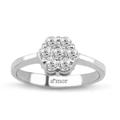 0.45 Karat Pırlanta Fantezi Yüzük - IDL Sertifikalı - Amor Pırlanta