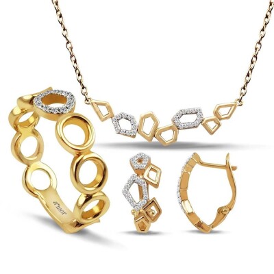 0.47 Karat Fantezi Pırlanta Set - IDL Sertifikalı - Amor Pırlanta
