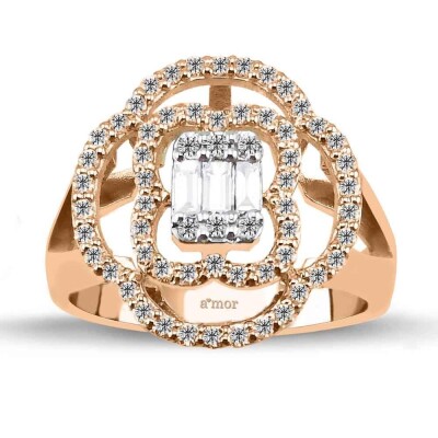 0.47 Karat Pırlanta Baget Yüzük - IDL Sertifikalı - Amor Pırlanta