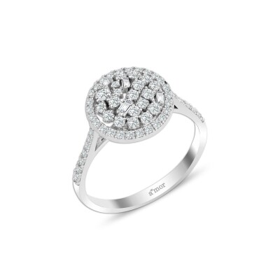 0.50 Karat Pırlanta Baget Yüzük - IDL Sertifikalı - Amor Pırlanta