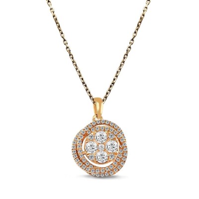 0.50 Karat Coronet Pırlanta Kolye - IDL Sertifikalı - Amor Pırlanta