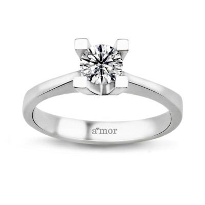 0.50 Karat Pırlanta Tektaş Yüzük -IDL Sertifikalı - Amor Pırlanta