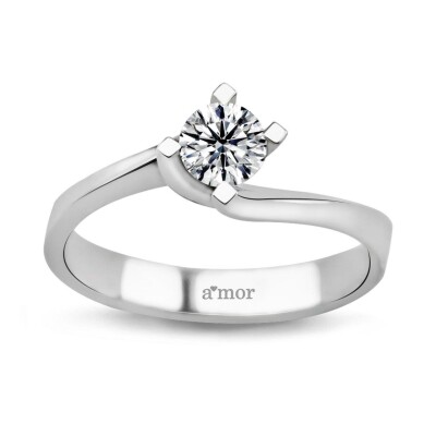 0.50 Karat Pırlanta Tektaş Yüzük -IDL Sertifikalı - Amor Pırlanta