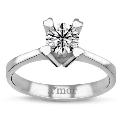 0.50 Karat Pırlanta Tektaş Yüzük -IDL Sertifikalı - Amor Pırlanta