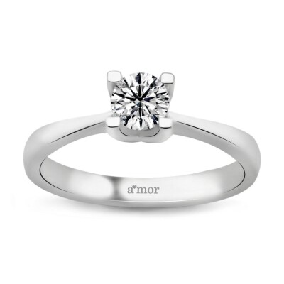 0.50 Karat Pırlanta Tektaş Yüzük - IDL Sertifikalı - Amor Pırlanta