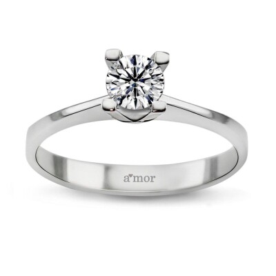 0.53 Karat Pırlanta Tektaş Yüzük - HRD Sertifikalı - Amor Pırlanta
