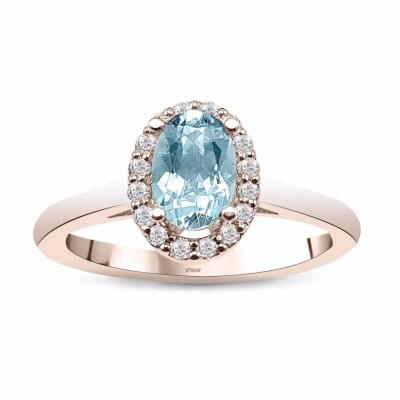 0.56 Karat Aquamarine Pırlanta Fantezi Yüzük - IDL Sertifikalı - Amor Pırlanta